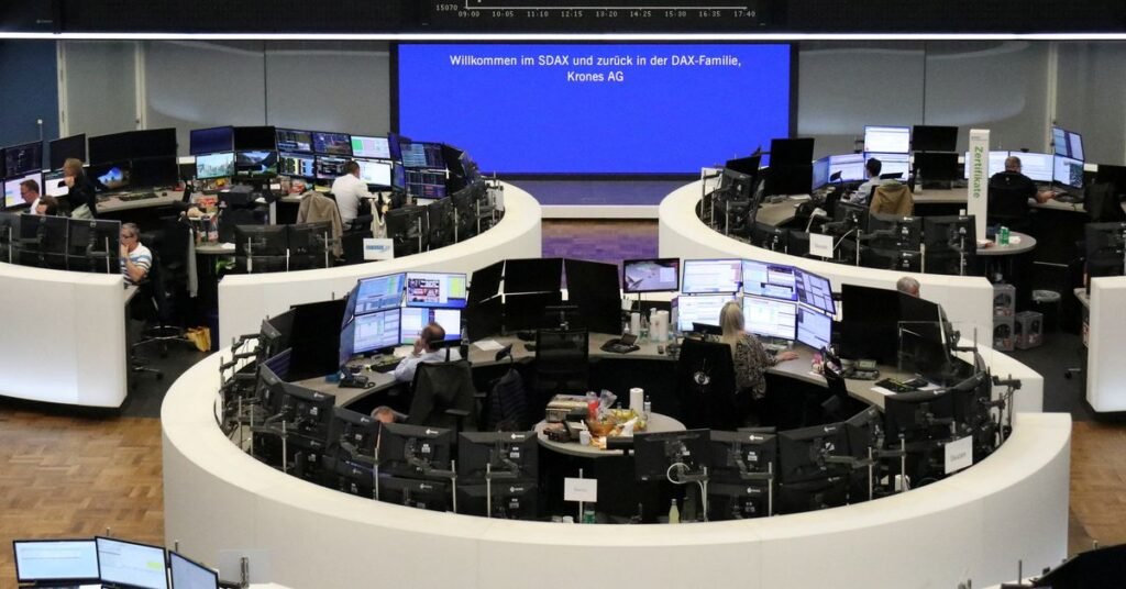 German share price index DAX graph is pictured at the stock exchange in Frankfurt