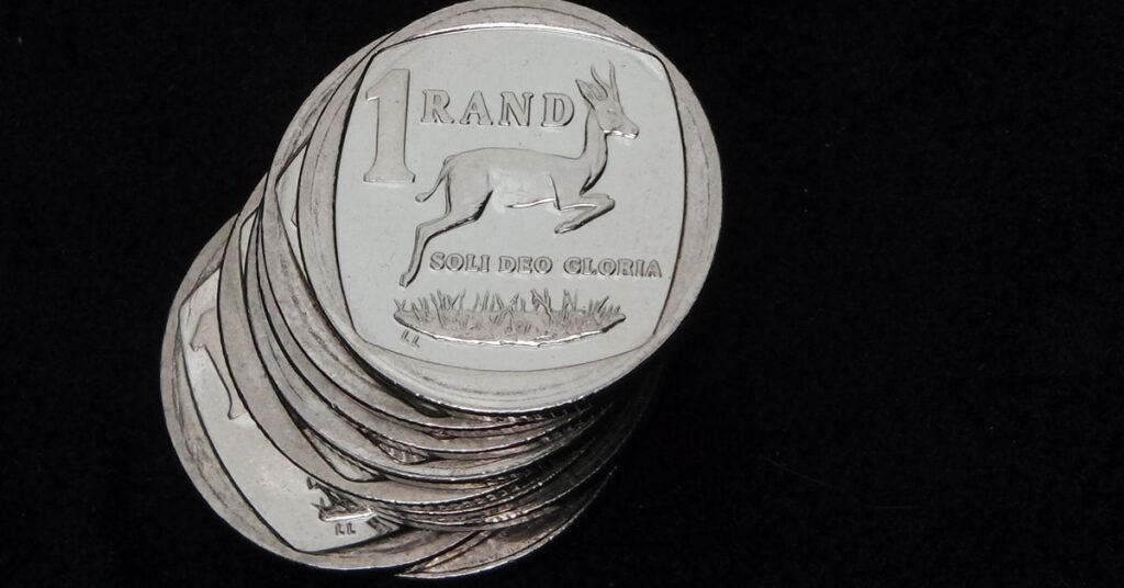 A South African Rand is seen in this illustration picture