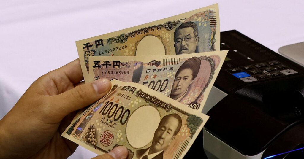 Japanese yen media event in Tokyo