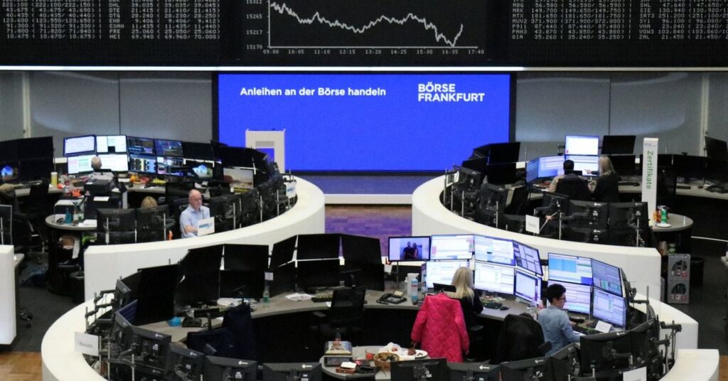German share price index DAX graph is pictured at the stock exchange in Frankfurt