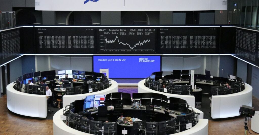 German share price index DAX graph is pictured at the stock exchange in Frankfurt