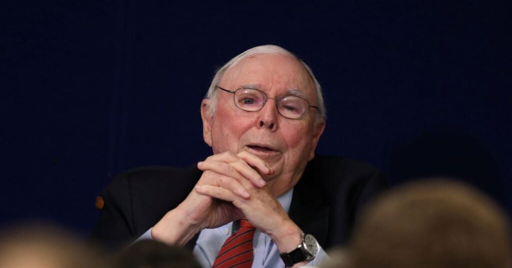 Berkshire Hathaway Inc Vice Chairman Charles Munger speaks at the Daily Journal annual meeting in Los Angeles