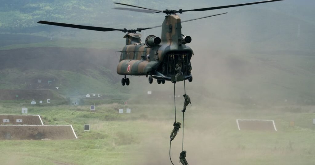 Japan Ground Self-Defense Forces hold annual live-fire exercise, in Gotemba