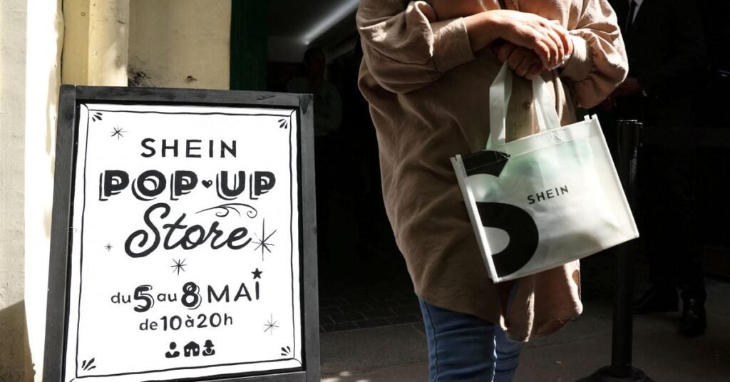 Shein pop-up store in Paris
