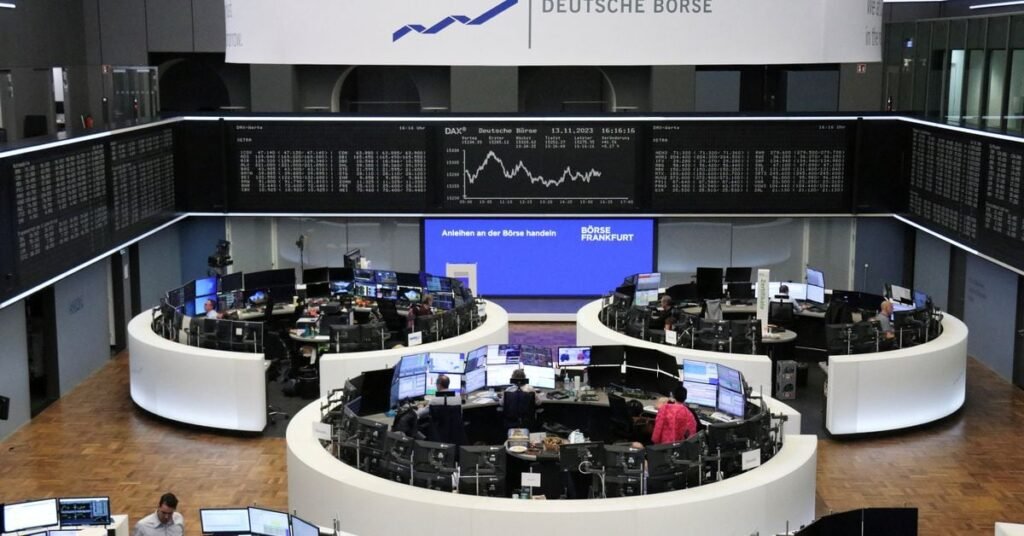 German share price index DAX graph is pictured at the stock exchange in Frankfurt