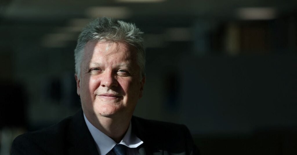 Chief Economist and Executive Director for Monetary Analysis and Research at the BOE, Huw Pill meets with reporters in London