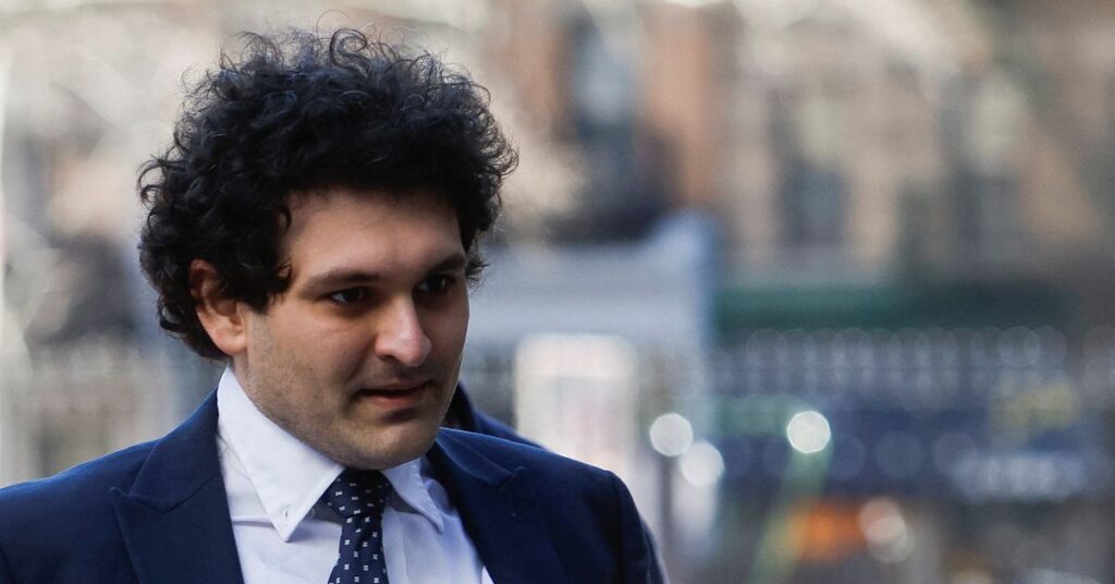 Former FTX Chief Executive Bankman-Fried at the Manhattan federal court in New York City