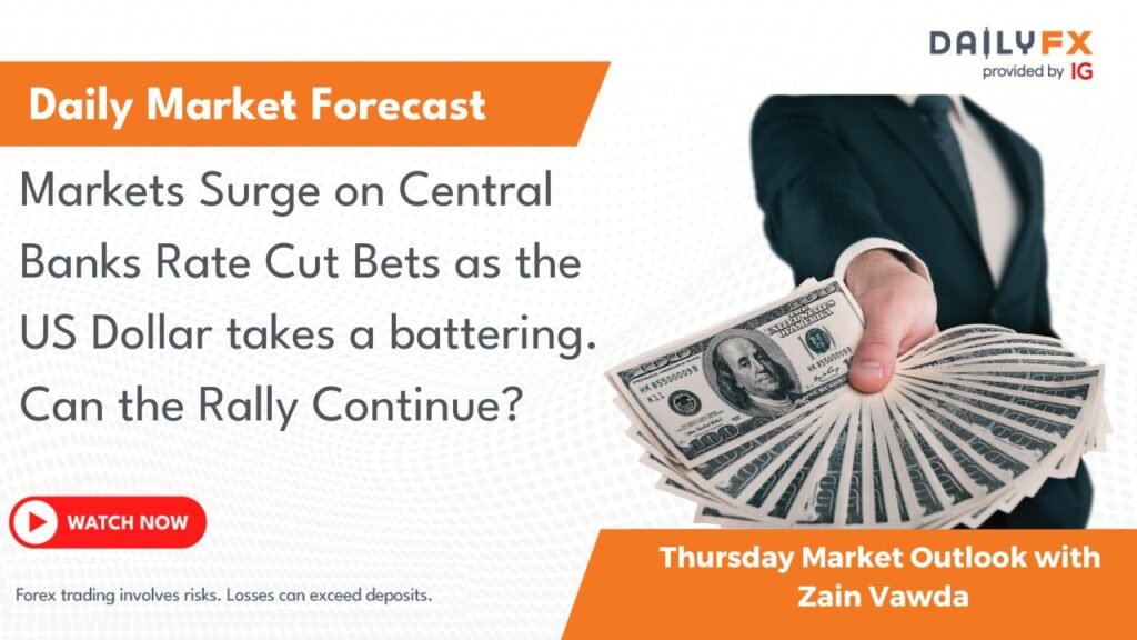 ارتفعت الأسواق بسبب رهانات خفض أسعار الفائدة للبنوك المركزية حيث يتلقى الدولار الأمريكي ضربة. هل يمكن أن يستمر المسيرة؟