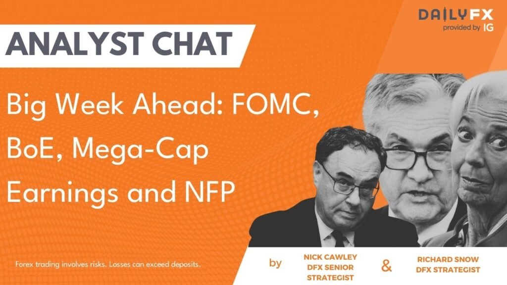 Big Week Ahead: FOMC, BoE, Mega-Cap Earnings and NFP
