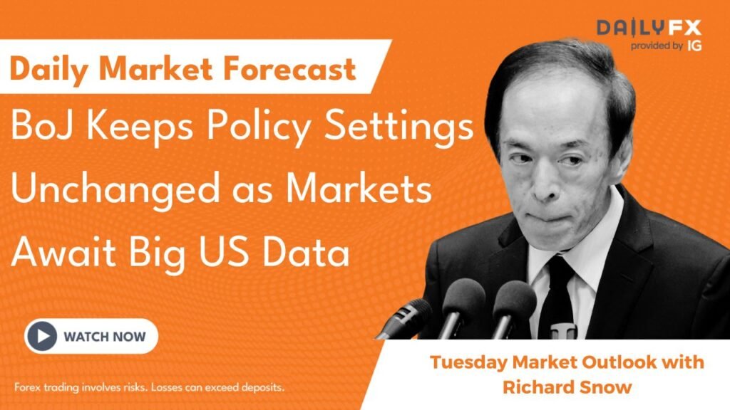 يبقي بنك اليابان على إعدادات السياسة دون تغيير حيث ... BoJ Keeps Policy Settings Unchanged as Markets Await Big US Data